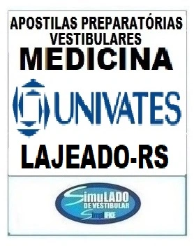 KIT REVISÃO FINAL VESTIBULAR “UNIVATES MEDICINA LAJEADO-RS 2026-1”!SÃO 15 APOSTILAS DE REVISÃO FINAL DE MEDICINA, COM TEORIA RESUMIDA E MAIS DE 10 MIL QUESTÕES (TESTES E DISCURSIVAS), COM GABARITOS E/OU RESOLUÇÕES! TAMBÉM 8 PROVAS DA “UNIVATES MEDICINA LAJEADO-RS”, DE 2016 ATÉ 2025, COM GABARITOS, PARA VOCÊ TREINAR E PRATICAR SEUS CONHECIMENTOS! E MAIS: 1 APOSTILA DE FICHAS-RESUMO (COM TODA A TEORIA RESUMIDA EM FLASHCARDS)! OBS.: MATERIAL DIGITAL EM PDF (PODE SER TOTALMENTE IMPRESSO)! KIT REVISÃO FINAL “UNIVATES MEDICINA LAJEADO-RS 2026-1”!