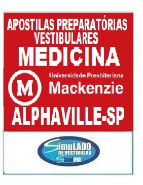 KIT REVISÃO VESTIBULAR "MACKENZIE MEDICINA ALPHAVILLE-SP 2026-1”! SÃO 15 APOSTILAS DE REVISÃO FINAL, COM TEORIA RESUMIDA E MAIS DE 21 MIL QUESTÕES (TESTES E DISCURSIVAS), COM GABARITOS E/OU RESOLUÇÕES! E INCLUI TAMBÉM, 10 PROVAS “MACKENZIE MEDICINA (FEMPAR-PR E ALPHAVLLE-SP) BANCA FGV DE 2017-1 ATÉ 2026-1”, COM GABARITOS, PARA VOCÊ TREINAR E PRATICAR SEUS CONHECIMENTOS! E MAIS: 1 APOSTILA DE FICHAS-RESUMO (COM TODA A TEORIA RESUMIDA EM FLASHCARDS)! OBS.: MATERIAL DIGITAL EM PDF (PODE SER TOTALMENTE IMPRESSO)! KIT REVISÃO MEDICINA ALPHAVILLE-SP 2026-1.!!!
