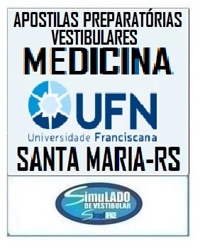 KIT REVISÃO VESTIBULAR “UFN MEDICINA SANTA MARIA-RS 2026-1”! SÃO 15 APOSTILAS DE REVISÃO FINAL, COM TEORIA RESUMIDA E MAIS DE 21 MIL QUESTÕES (TESTES E DISCURSIVAS), COM GABARITOS E/OU RESOLUÇÕES! E TAMBÉM, 28 PROVAS "UFN MEDICINA SANTA MARIA-RS DE 2000-1 ATÉ 2025-2″, COM GABARITOS, PARA VOCÊ TREINAR E PRATICAR SEUS CONHECIMENTOS! E MAIS: 1 APOSTILA DE FICHAS-RESUMO (COM TODA A TEORIA RESUMIDA EM FLASHCARDS)! OBS.: MATERIAL DIGITAL EM PDF (PODE SER TOTALMENTE IMPRESSO)! KIT UFN MEDICINA SANTA MARIA-RS 2026-1.!!!