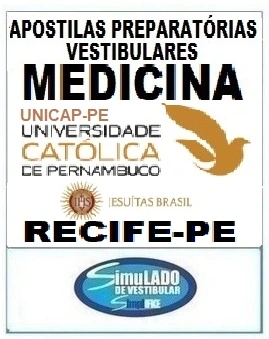 KIT REVISÃO VESTIBULAR "UNICAP MEDICINA RECIFE-PE 2026-2”! SÃO 19 APOSTILAS DE REVISÃO FINAL, COM TEORIA RESUMIDA E MAIS DE 21 MIL QUESTÕES (TESTES E DISCURSIVAS), COM GABARITOS E RESOLUÇÕES! E INCLUI TAMBÉM, 9 PROVAS "UNICAP MEDICINA RECIFE-PE DE 2019-2 ATÉ 2025-2", COM GABARITOS, PARA VOCÊ TREINAR E PRATICAR SEUS CONHECIMENTOS! E MAIS: 1 APOSTILA DE FICHAS-RESUMO (TEORIA EM FLASHCARDS) ! OBS: MATERIAL DIGITAL EM PDF (PODE SER TOTALMENTE IMPRESSO)! KIT REVISÃO UNICAP MEDICINA RECIFE-PE.!