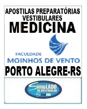 KIT REVISÃO VESTIBULAR “FACULDADE MOINHOS DE VENTO MEDICINA PORTO ALEGRE-RS 2026-1! SÃO 19 APOSTILAS DE REVISÃO FINAL, COM TEORIA RESUMIDA E MAIS DE 21 MIL QUESTÕES (TESTES E DISCURSIVAS), COM RESOLUÇÕES E GABARITOS! E TAMBÉM, E INCLUI TAMBÉM, 9 PROVAS “BANCA VUNESP MEDICINA 2026-1”, COM MAIS DE 600 QUESTÕES (TESTES E DISCURSIVAS), PARA VOCÊ TREINAR E PRATICAR SEUS CONHECIMENTOS! E MAIS: 1 APOSTILA DE FICHAS-RESUMO (TEORIA EM FLASHCARDS)! OBS.: MATERIAL DIGITAL EM PDF (PODE SER TOTALMENTE IMPRESSO)! KIT REVISÃO FACULDADE MOINHOS DE VENTO MEDICINA PORTO ALEGRE-RS 2026-1.!