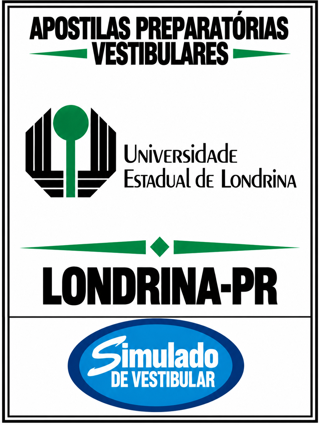 KIT 119 APOSTILAS PREPARATÓRIAS PARA O VESTIBULAR "UEL LONDRINA-PR 2027" ! SÃO MAIS DE 90 MIL QUESTÕES (TESTES E DISCURSIVAS), PARA VOCÊ TREINAR EM APOSTILAS COMPLETAS, COM TEORIA APROFUNDADA, FICHAS RESUMO E EXERCÍCIOS COM GABARITOS E RESOLUÇÕES! E, 17 PROVAS "UEL LONDRINA-PR DE 2010 ATÉ 2026", COM GABARITOS, PARA VOCÊ TREINAR E PRATICAR SEUS CONHECIMENTOS.! E TAMBÉM, 2 APOSTILAS DE PROVAS "UEL LONDRINA-RP", COM RESOLUÇÕES E COMENTÁRIOS DE TODAS AS QUESTÕES (DOS ÚLTIMOS DEZ ANOS DA 1ª FASE E 2ª FASE)"! E MAIS, 1 APOSTILAS DE ANÁLISE DE OBRAS LITERARÁRIAS DA "UEL LONDIRA-PR"! E POR FIM, 4 APOSTILAS BÔNUS DO ENEM, COM 2 MIL QUESTÕES (EXERCÍCIOS TESTES), COM GABARITOS E RESOLUÇÕES! OBS: MATERIAL DIGITAL EM PDF.! KIT UEL LONDRINA 2027.!