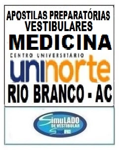 KIT REVISÃO VESTIBULAR “UNINORTE MEDICINA RIO BRANCO-AC 2026-2”! SÃO 19 APOSTILAS DE REVISÃO FINAL, COM TEORIA RESUMIDA E MAIS DE 21 MIL QUESTÕES (TESTES E DISCURSIVAS), COM RESOLUÇÕES E GABARITOS! E TAMBÉM,6 PROVAS "UNINORTE MEDICINA RIO BRANCO-AC DE 2016-2 ATÉ 2019-1", COM GABARITOS, PARA VOCÊ TREINAR E PRATICAR SEUS CONHECIMENTOS.! E MAIS: 1 APOSTILA DE FICHAS-RESUMO (TEORIA EM FLASHCARDS)! OBS.: MATERIAL DIGITAL EM PDF (PODE SER TOTALMENTE IMPRESSO)! KIT REVISÃO UNINORTE MEDICINA RIO BRANCO-AC 2026-2.!
