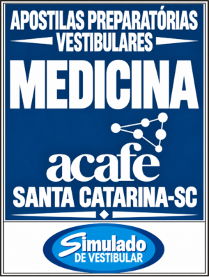 KIT REVISÃO FINAL VESTIBULAR MEDICINA ACAFE 2027-1.! SÃO 44 PROVAS OFICIAIS DA ACAFE, SENDO: 28 PROVAS ACAFE MEDICINA SANTA CATARINA, DE 2012-1 ATÉ 2026-2, TODAS COM GABARITOS, PARA VOCÊ TREINAR NO MESMO PADRÃO DA BANCA; E 16 PROVAS ACAFE DOS DEMAIS CURSOS, DE 2012-1 ATÉ 2024-2, TAMBÉM COM GABARITOS, PARA AMPLIAR SUA PREPARAÇÃO.! E INCLUI TAMBÉM, 1 APOSTILA DE FICHAS-RESUMO (TEORIA RESUMIDA EM FLASHCARDS).! E MAIS: 19 APOSTILAS DE REVISÃO FINAL MEDICINA, COM TEORIA MEGA RESUMIDA E MAIS DE 21 MIL QUESTÕES (TESTES E DISCURSIVAS), TODAS COM GABARITOS E  RESOLUÇÕES! OBS.: MATERIAL DIGITAL EM PDF.! KIT ACAFE MEDICINA SANTA CATARINA-SC (FURB, UDESC, UNC, CATÓLICA SC, UNESC, UNIBAVE, UNIDAVI, UNIFEBE, UNIPLAC, UNIVALI, UNIVILLE, UNOCHAPECÓ, UNOESC E UNIARP) 2027-1!