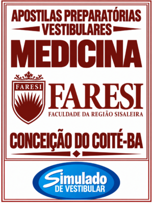 KIT 135 VESTIBULAR "FARESI MEDICINA CONCEIÇÃO DE COITÉ-BA 2027”! SÃO MAIS DE 126 MIL QUESTÕES (TESTES E DISCURSIVAS), PARA VOCÊ TREINAR EM APOSTILAS COMPLETAS COM TEORIA APROFUNDADA, FICHAS RESUMO E EXERCÍCIOS COM GABARITOS E RESOLUÇÕES! E INCLUI TAMBÉM, 67 PROVAS "BANCA AIETEC MEDICINA", COM GABARITOS, PARA VOCÊ TREINAR E PRATICAR SEUS CONHECIMENTOS! E ALÉM DISSO, 4 APOSTILAS BÔNUS DO “ENEM”, COM 2 MIL QUESTÕES (TESTES), COM GABARITOS E RESOLUÇÕES! E, POR FIM, 1.450 LINKS DE VIDEOAULAS SELECIONADAS, COM DURAÇÃO DE 10 A 15 MINUTOS, CONTENDO TODOS OS CONTEÚDOS E MATÉRIAS! OBS: MATERIAL DIGITAL EM PDF.! KIT FARESI MEDICINA CONCEIÇÃO DE COITÉ-BA 2027.!