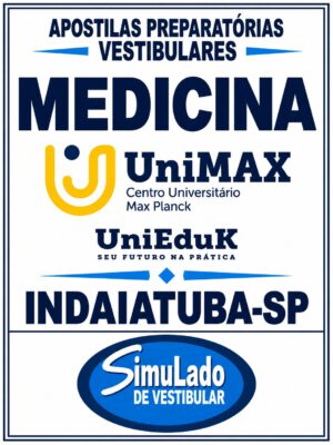 KIT REVISÃO VESTIBULAR “UNIMAX MEDICINA INDAIATUBA-SP BANCA ECONRIO 2027”! SÃO 19 APOSTILAS DE REVISÃO FINAL, COM TEORIA RESUMIDA E MAIS DE 21 MIL QUESTÕES (TESTES E DISCURSIVAS), COM RESOLUÇÕES E GABARITOS! E TAMBÉM, 70 PROVAS "BANCA ECONRIO MEDICINA", COM GABARITOS, PARA VOCÊ TREINAR E PRATICAR SEUS CONHECIMENTOS.! E MAIS: 1 APOSTILA DE FICHAS-RESUMO (FLASHCARDS)! OBS.: MATERIAL DIGITAL EM PDF.! KIT UNIMAX MEDICINA INDAIATUBA-SP 2027.!