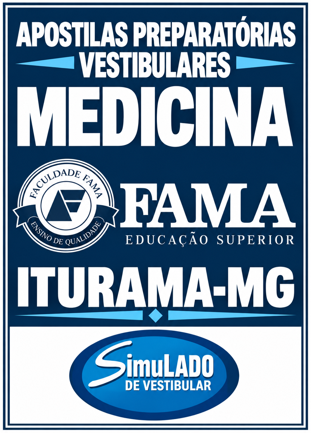 KIT REVISÃO VESTIBULAR “FAMA MEDICINA ITURAMA-MG 2027”! SÃO 23 APOSTILAS DE REVISÃO FINAL, COM TEORIA RESUMIDA E MAIS DE 20 MIL QUESTÕES (TESTES E DISCURSIVAS), COM RESOLUÇÕES E GABARITOS! E TAMBÉM, 1 PROVA "FAMA MEDICINA ITURAMA-MG DE 2016-1", COM GABARITOS, PARA VOCÊ TREINAR E PRATICAR SEUS CONHECIMENTOS! E MAIS: 1 APOSTILA DE FICHAS-RESUMO (TEORIA EM FLASHCARDS)! E, POR FIM, 1.450 LINKS DE VIDEOAULAS SELECIONADAS, COM DURAÇÃO DE 10 A 15 MINUTOS, COM TODOS OS CONTEÚDOS E MATÉRIAS! OBS: MATERIAL DIGITAL EM PDF !OBS.: MATERIAL DIGITAL EM PDF! KIT REVISÃO FAMA MEDICINA ITURAMA-MG 2027.!
