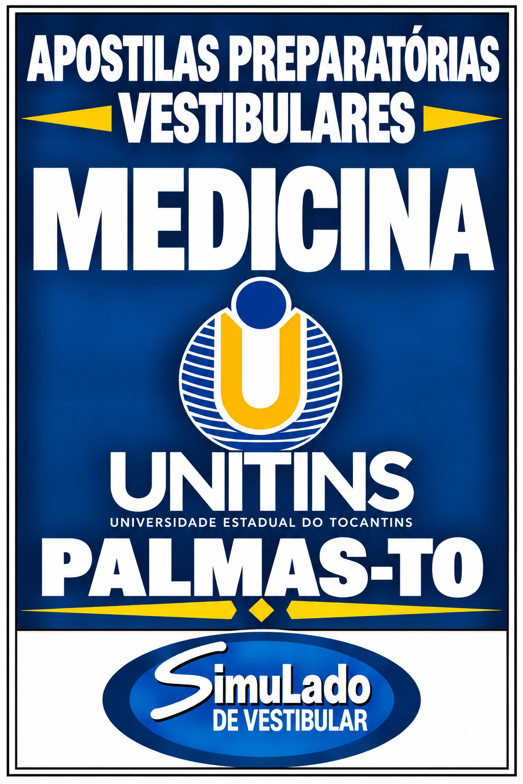 KIT REVISÃO VESTIBULAR "UNITINS MEDICINA PALMAS-TO 2027”! SÃO 14 PROVAS DA "UNITINS MEDICINA PALMAS-TO DE 2019-1 ATÉ 2026-2”, COM GABARITOS, PARA VOCÊ TREINAR E PRATICAR SEUS CONHECIMENTOS! TAMBÉM INCLUI 1 APOSTILA, COM FICHAS RESUMO TEÓRICAS (EM FLASHCARDS), CONTENDO TODOS OS CONTEÚDOS ALTAMENTE RESUMIDOS! E MAIS: 23 APOSTILAS COM QUESTÕES OBJETIVAS E DISCURSIVAS, ACOMPANHADAS DE GABARITOS E RESOLUÇÕES, PARA VOCÊ PRATICAR E REFORÇAR SEUS ESTUDOS! OBS.: MATERIAL DIGITAL EM PDF! KIT REVISÃO UNITINS MEDICINA PALMAS-TO 2027.!