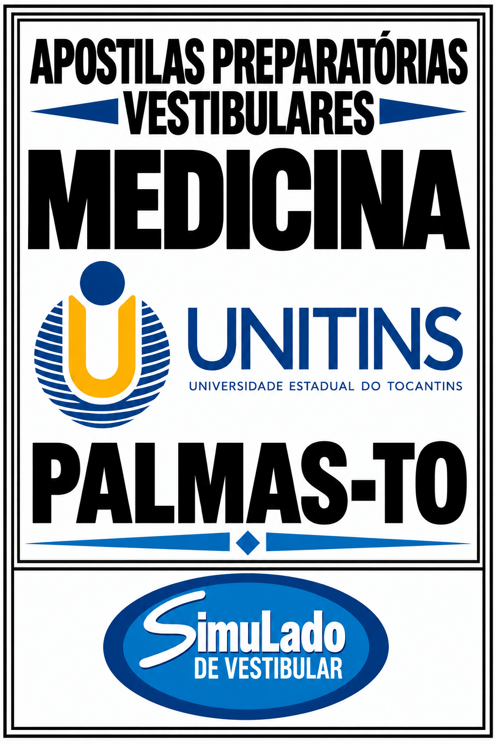 KIT 119 APOSTILAS VESTIBULAR DA "UNITINS-TO 2027"! SÃO MAIS DE 90 MIL EXERCÍCIOS PARA VOCÊ TREINAR, EM APOSTILAS COMPLETAS, COM TEORIA APROFUNDADA, FICHAS RESUMO, EXERCÍCIOS COM GABARITOS E RESOLUÇÕES! E TAMBÉM INCLUI, 14 PROVAS DA "UNITINS-TO DE 2019-1 ATÉ 2026-2", COM GABARITOS PARA VOCÊ TREINAR E AVALIAR SEUS CONHECIMENTOS! E MAIS: 4 APOSTILAS BÔNUS DO ENEM, COM 2 MIL QUESTÕES (EXERCÍCIOS TESTES), COM GABARITOS E RESOLUÇÕES! OBS.: MATERIAL DIGITAL EM PDF! KIT UNITINS MEDICINA PALMAS-TO 2027.!